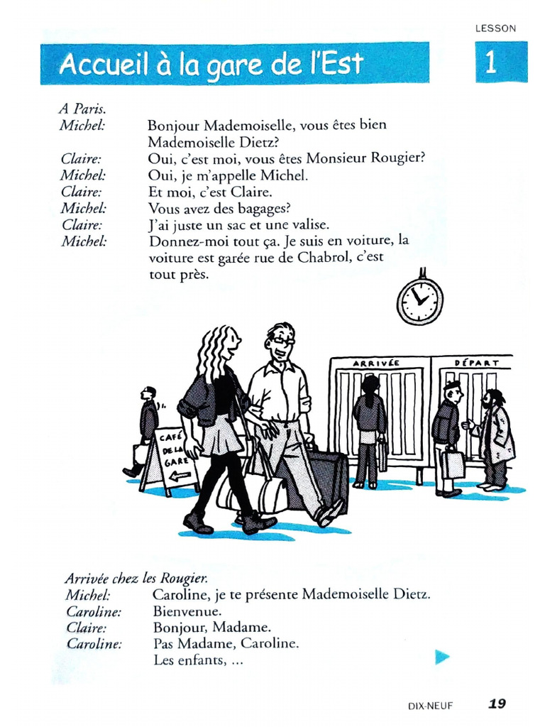 French in 30 Days - Lesson 1 | PDF