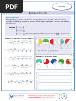 Grade 4 Equivalent Fractions Worksheet | PDF