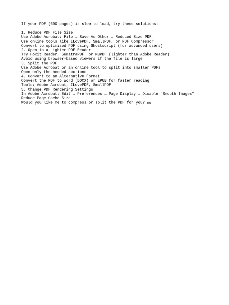 Speed Up Large PDF Loading Tips | PDF