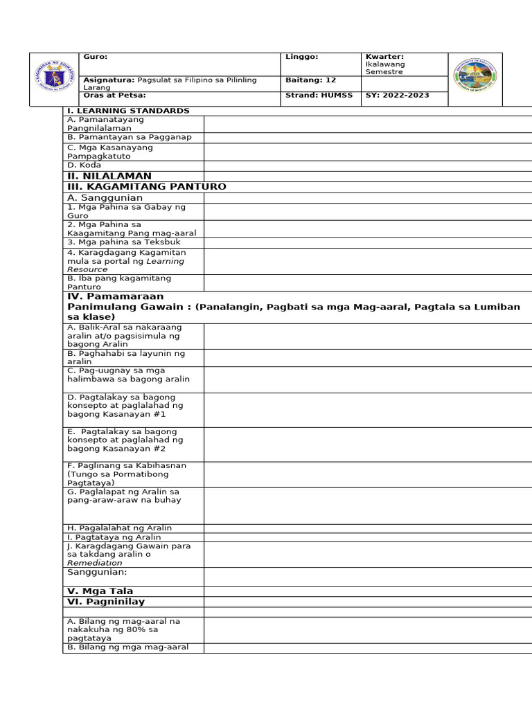 4 As Lesson Plan | PDF