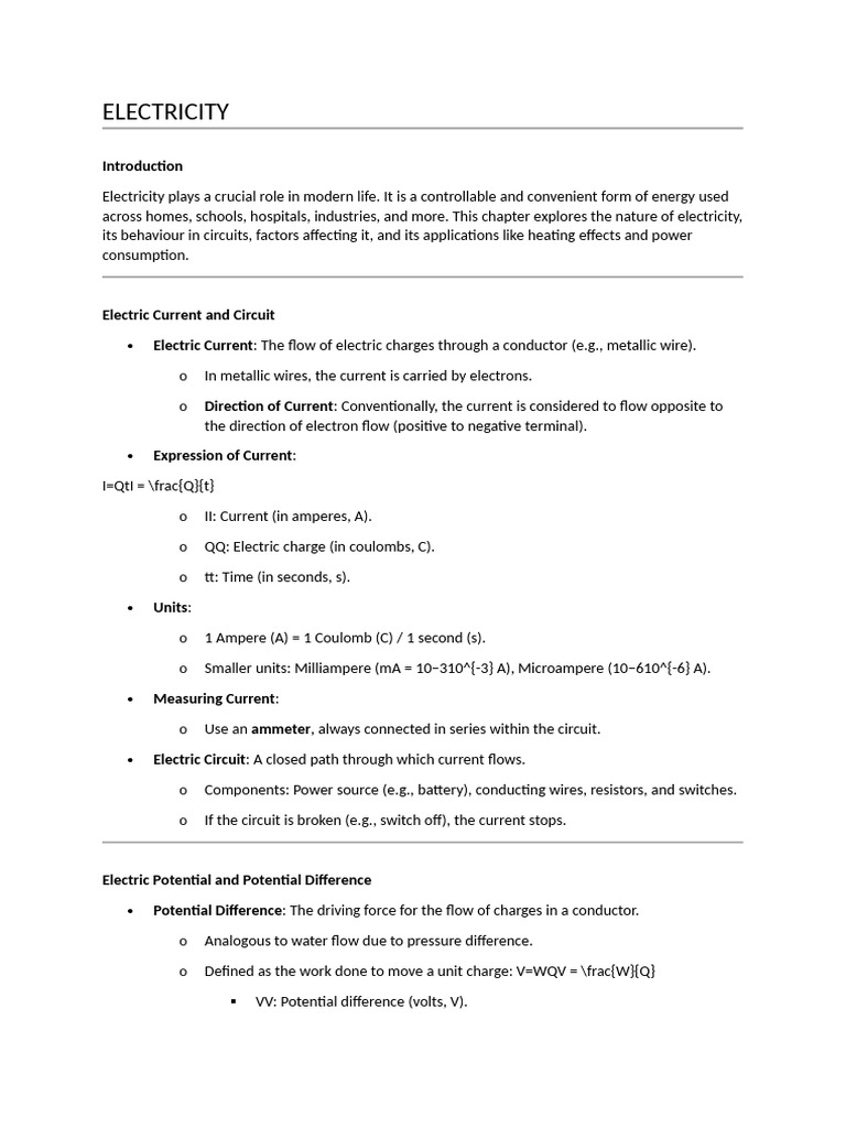 Understanding Electricity and Circuits | PDF | Electric Current ...