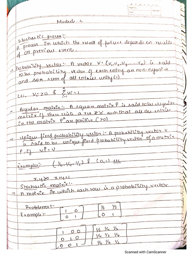 Maths m4 Notes For Engineers | PDF