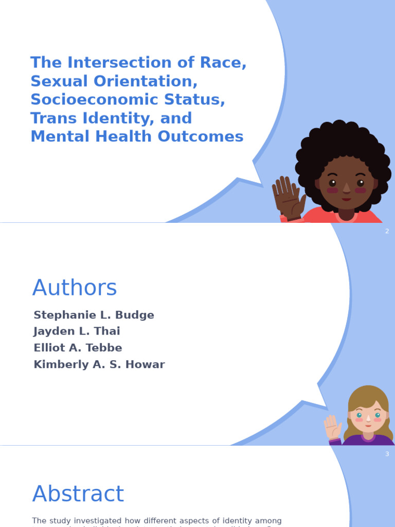 Trans Identity and Mental Health Insights | PDF | Transgender ...