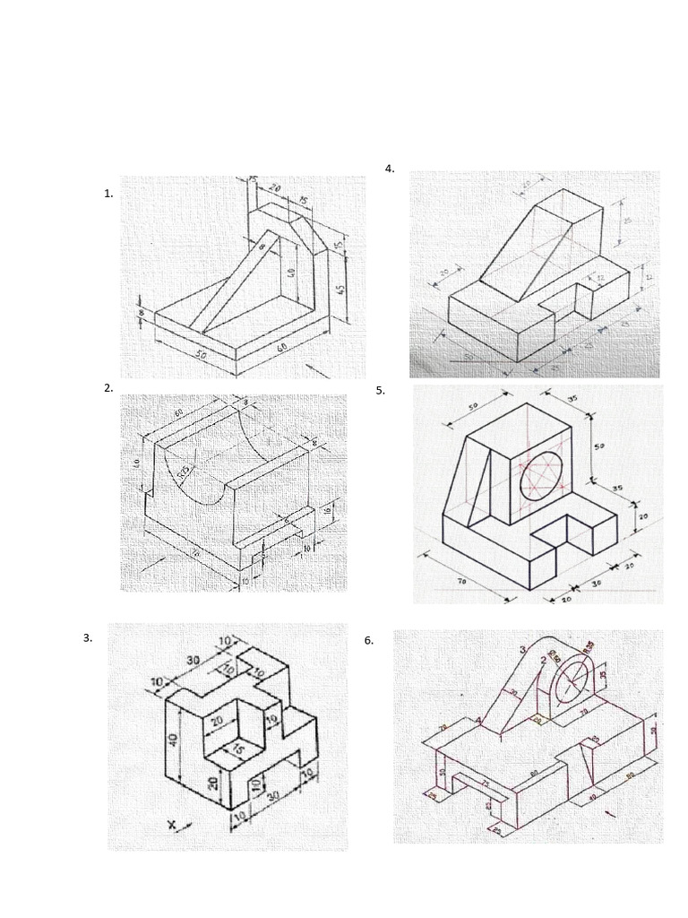 Orthographic Projections Assignment Guide | PDF