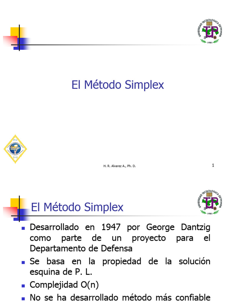 Introducción al Método Simplex en P.L. | PDF | Análisis | Matemáticas