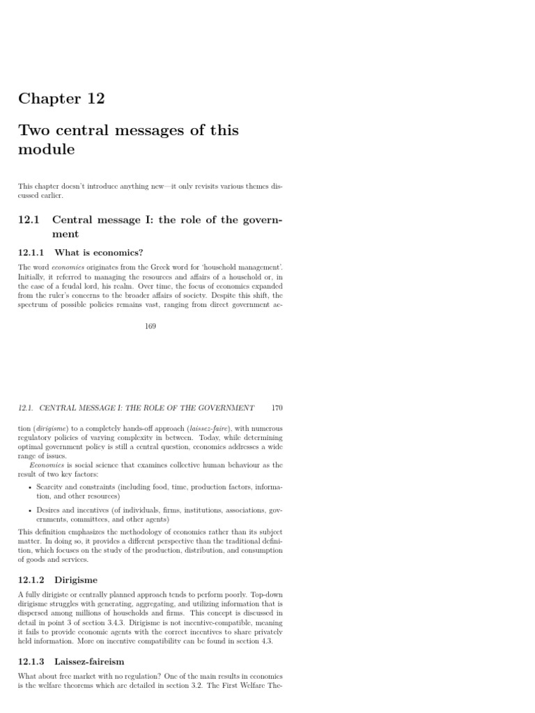 Government's Role in Economics Explained | PDF | Conceptual Model ...