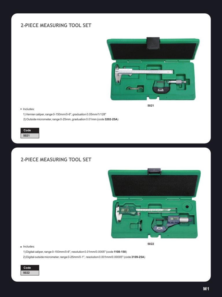 2 Piece Measuring Tool Set | PDF