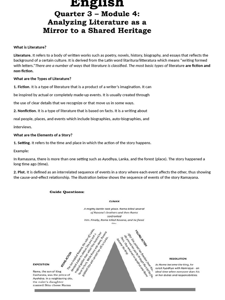 Understanding Literature: Types & Elements | PDF | Sita | Rama