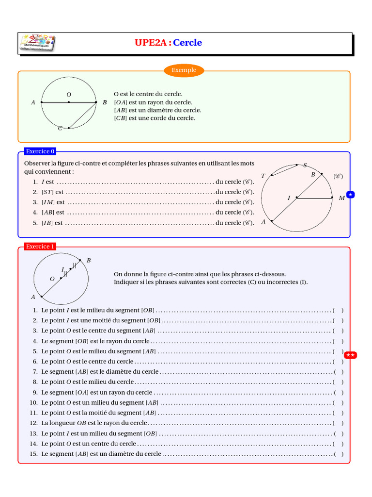 Notions de base sur les cercles | PDF | Échecs | Théorie (échecs)