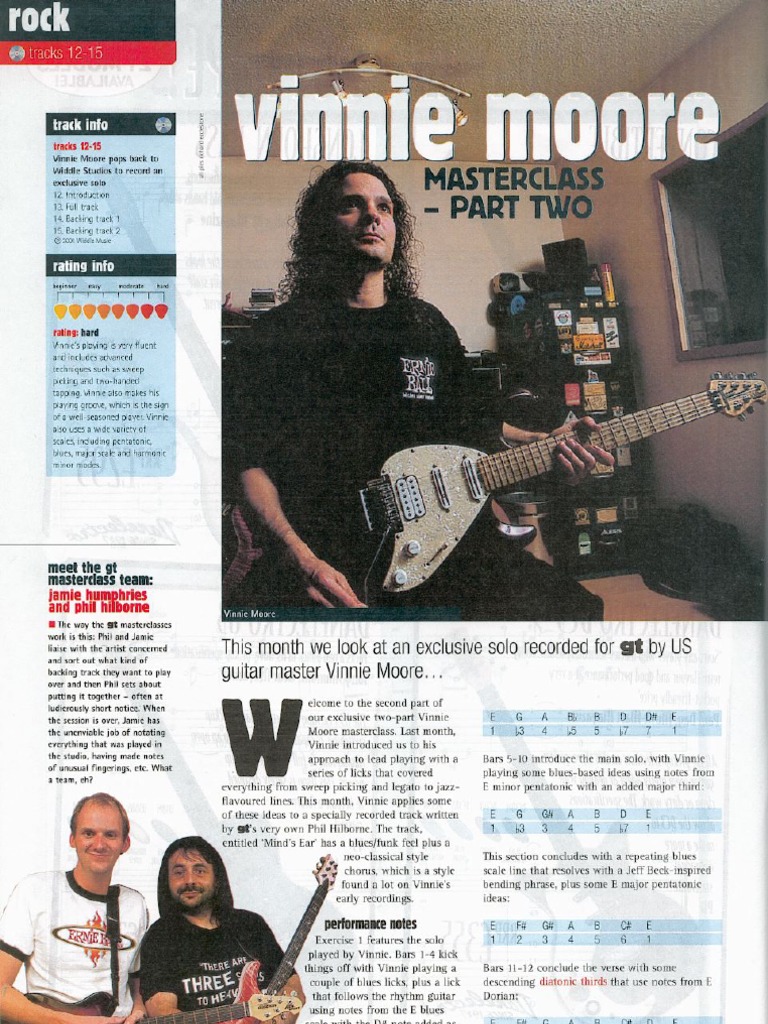 Hot Licks) Vinnie Moore - Master Class | PDF