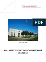 Dallas ISD 2012-2013 District Improvement Plan 