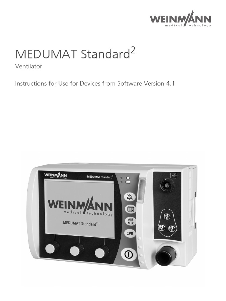 Weinmann MEDUMAT Standard2 Instructions For Use Manual | PDF ...