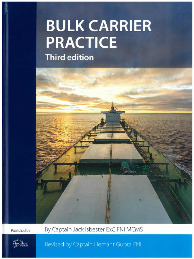 Bulk Carrier Practice 3rd Edition | PDF | Ships | Shipping