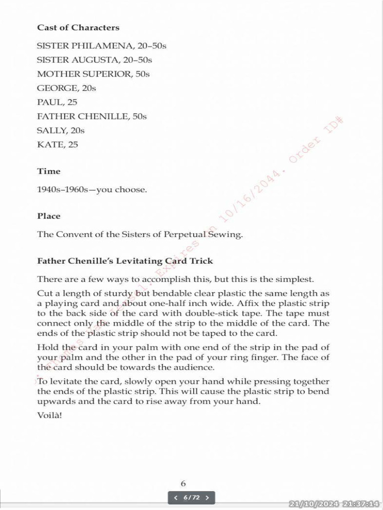 Cast of Characters | PDF