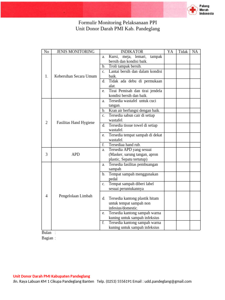 Formulir Monitoring | PDF