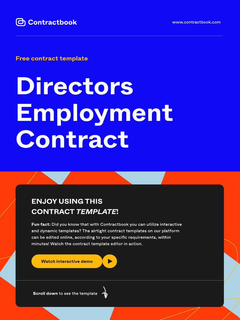 Director Employment Contract Template | PDF | Employment | Salary