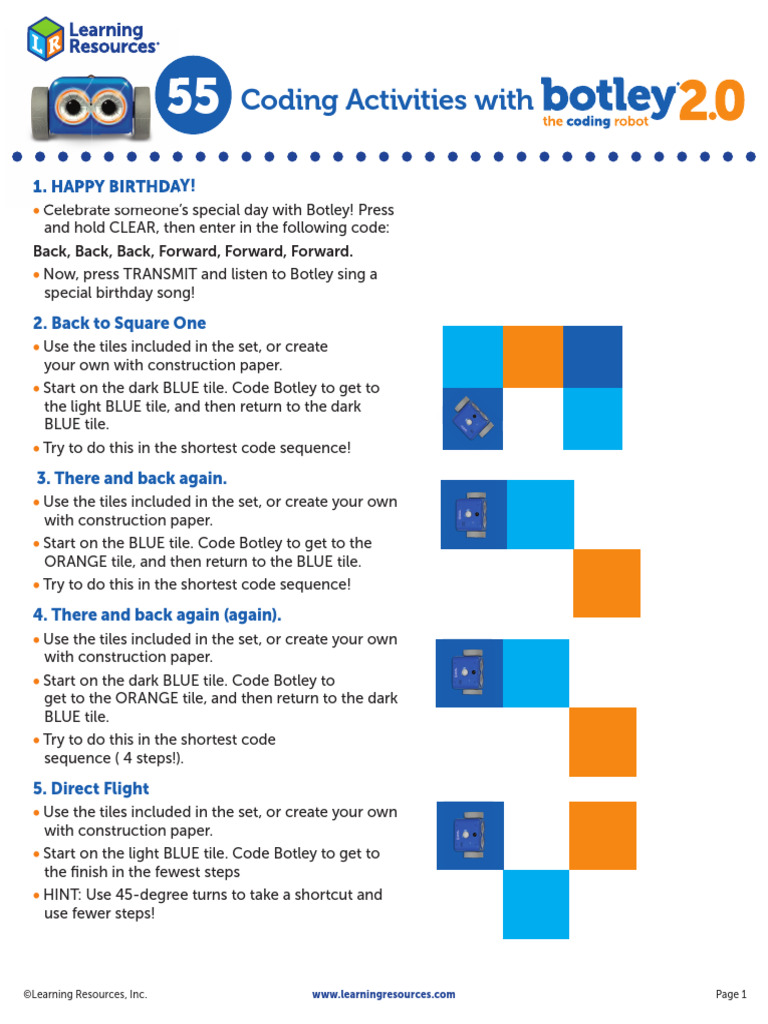 Botley 2.0 Coding Activities Guide | PDF