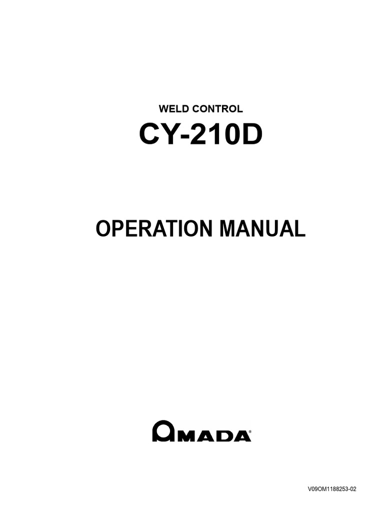 CY-210D Weld Control Operation Manual | PDF | Power Supply | Transformer