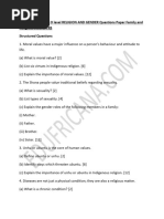 Form 3 Family & Religious Studies Notes | PDF