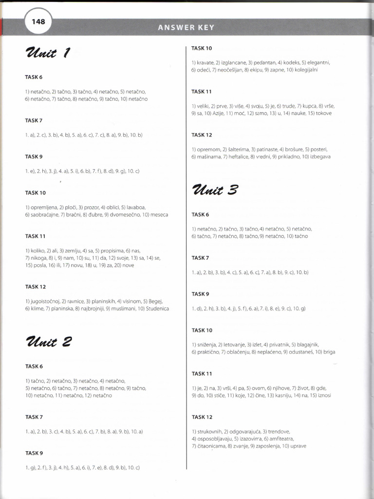 Answer Key | PDF