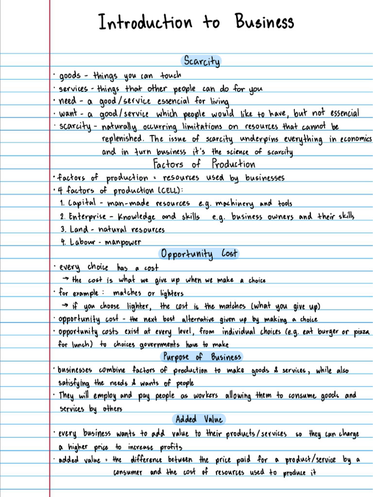 Introduction to Business Concepts | PDF | Goods | Entrepreneurship