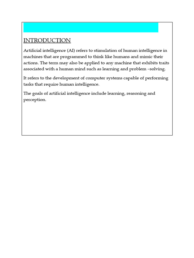 Understanding Artificial Intelligence Basics | PDF
