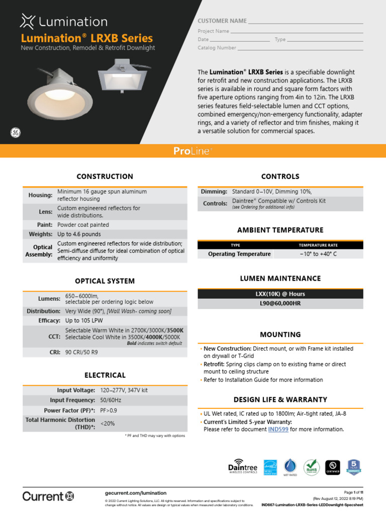 LRX B R6 Series General Electric | PDF | Electricity | Electrical ...