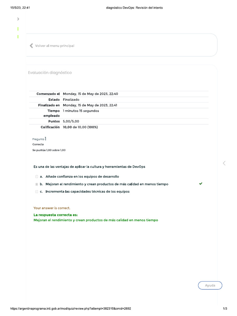 Preevaluacion Modulo 9 | PDF