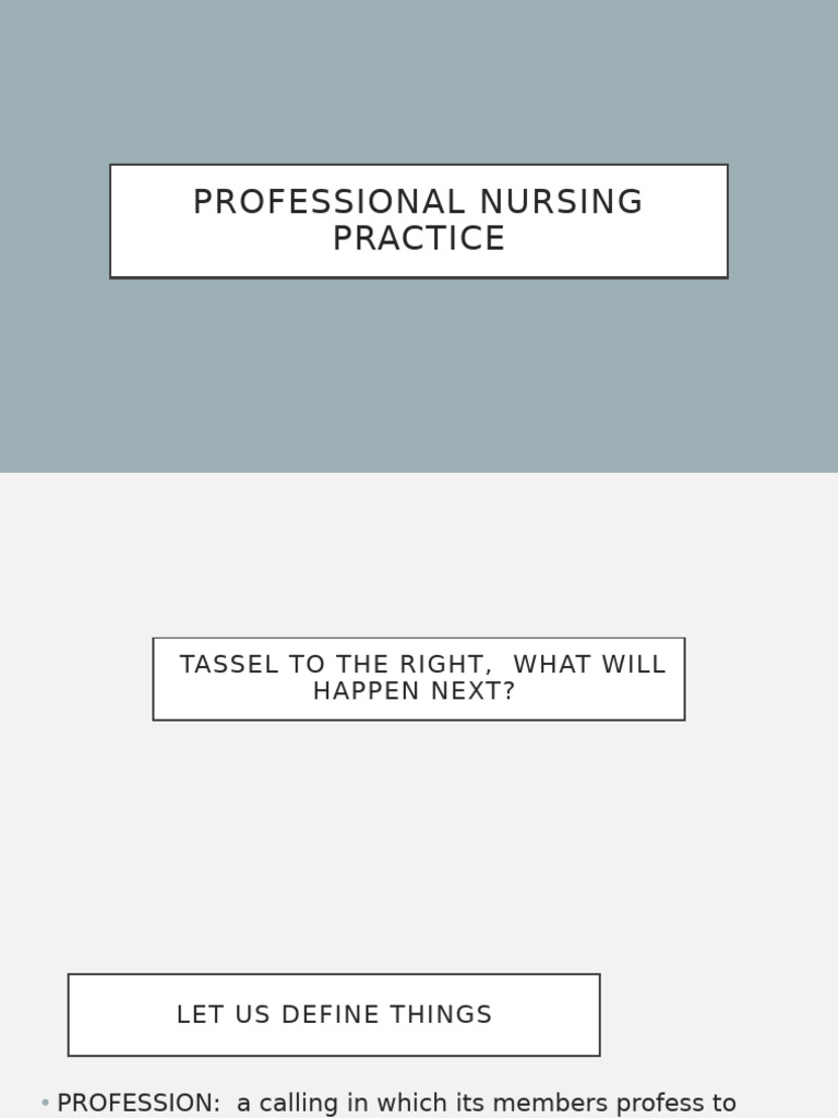 Professional Nursing Practice | PDF | Nursing | Profession