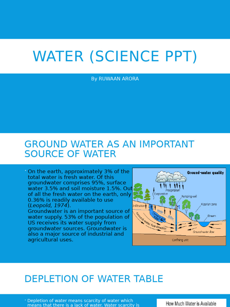 Groundwater Depletion Causes and Impact | PDF