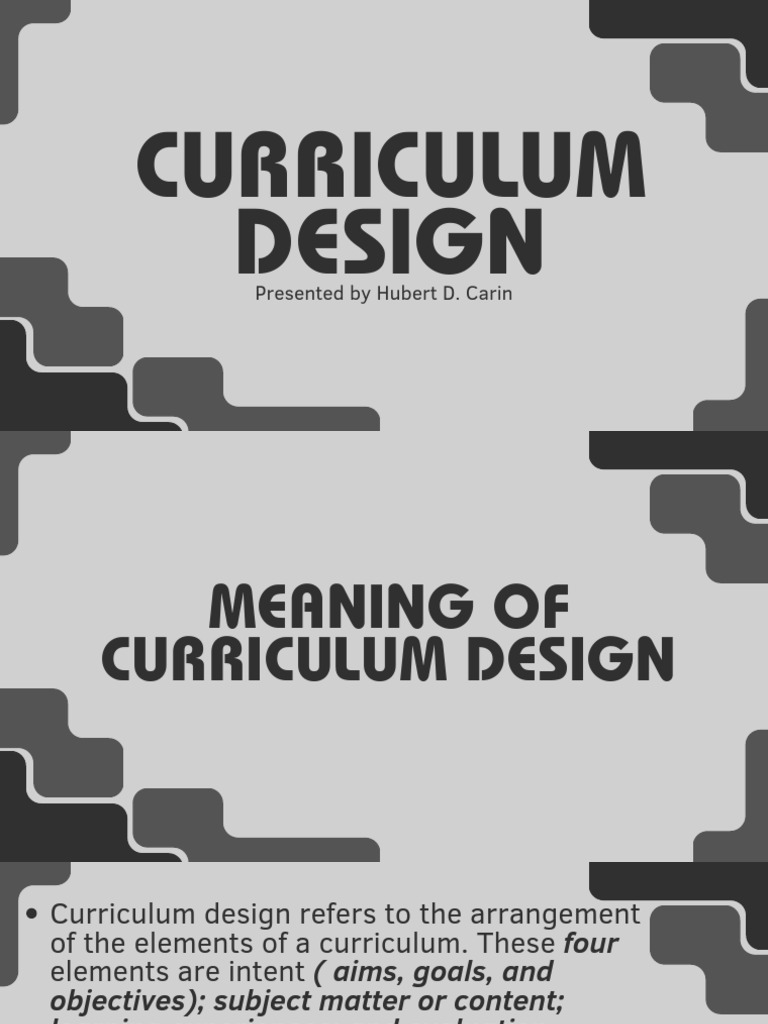 CURRICULUM-DESUGN-EDUC.8 | PDF | Curriculum | Learning