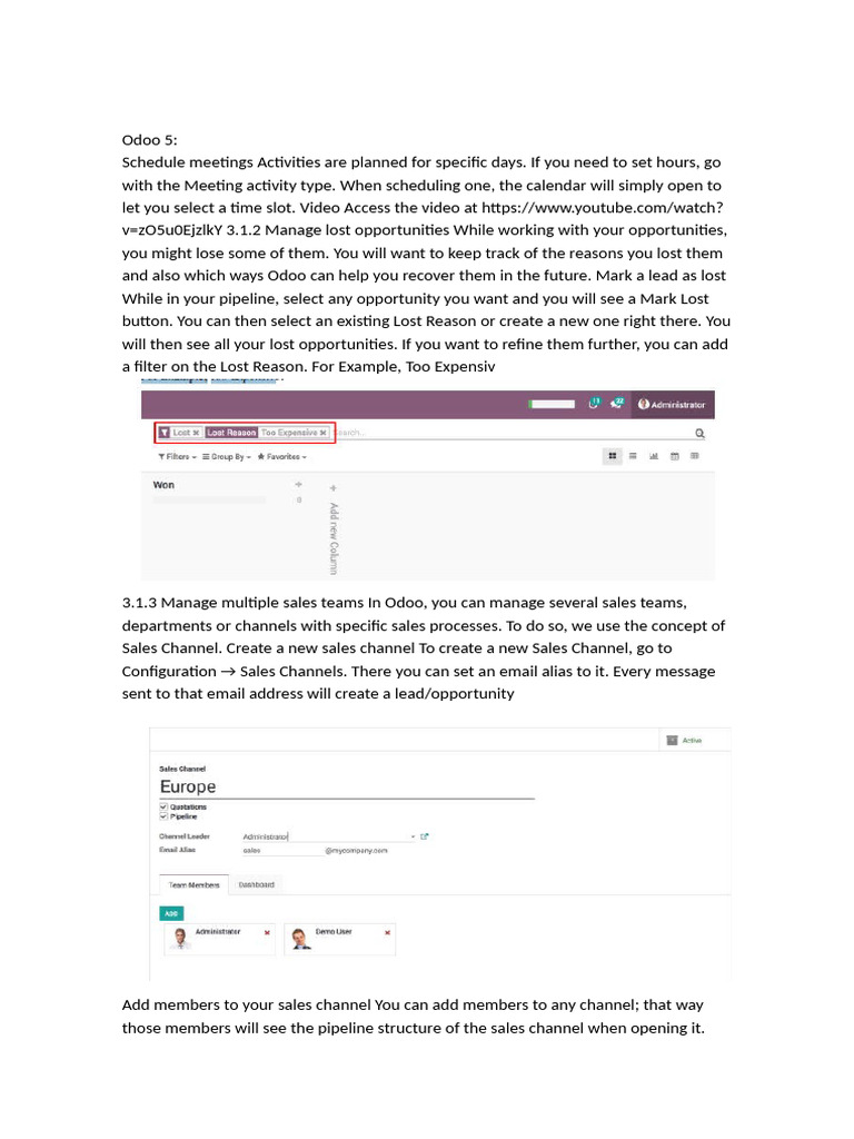 Odoo 5 | PDF