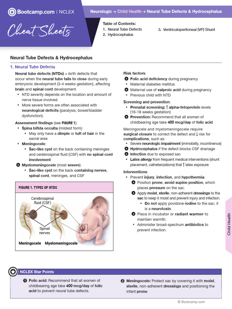 Hydrocephalus and Neural Tube Defects Guide | PDF | Clinical Medicine ...