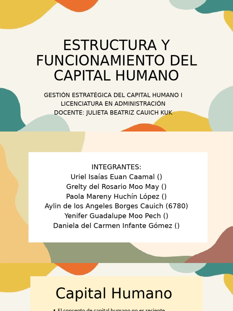Estructura del Departamento de Capital Humano | PDF | Gestión de