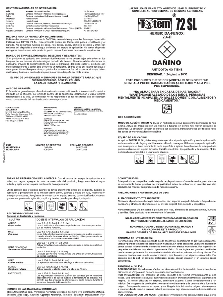 Totem 72 SL Panfleto | PDF