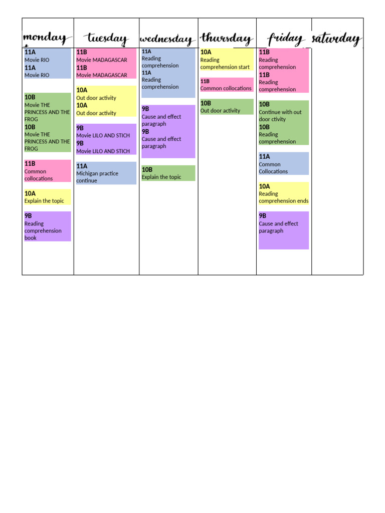 WEEKLY PLANNER FEB 24th | PDF