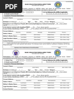 DSWD 4Ps Beneficiary Data Update Request Form Page 1 | PDF