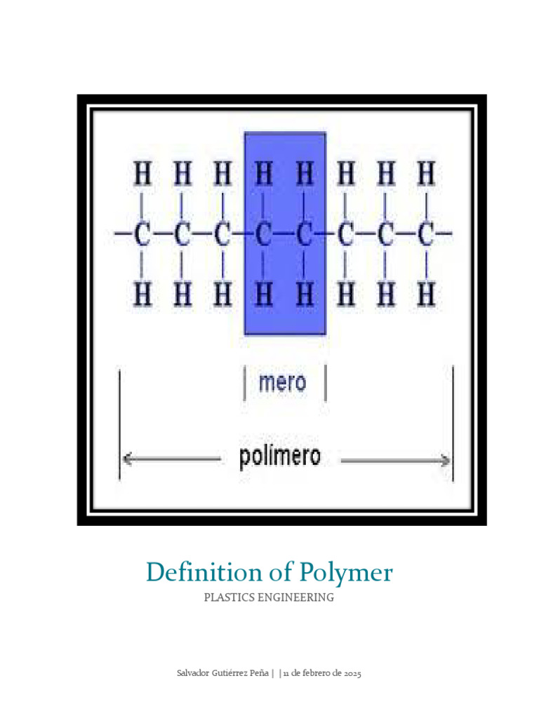 Definition of Polymer - SalvadorGtzPna | PDF