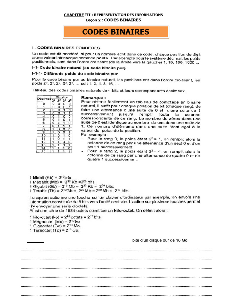 Chapitre 3 - Lecon 2 | PDF