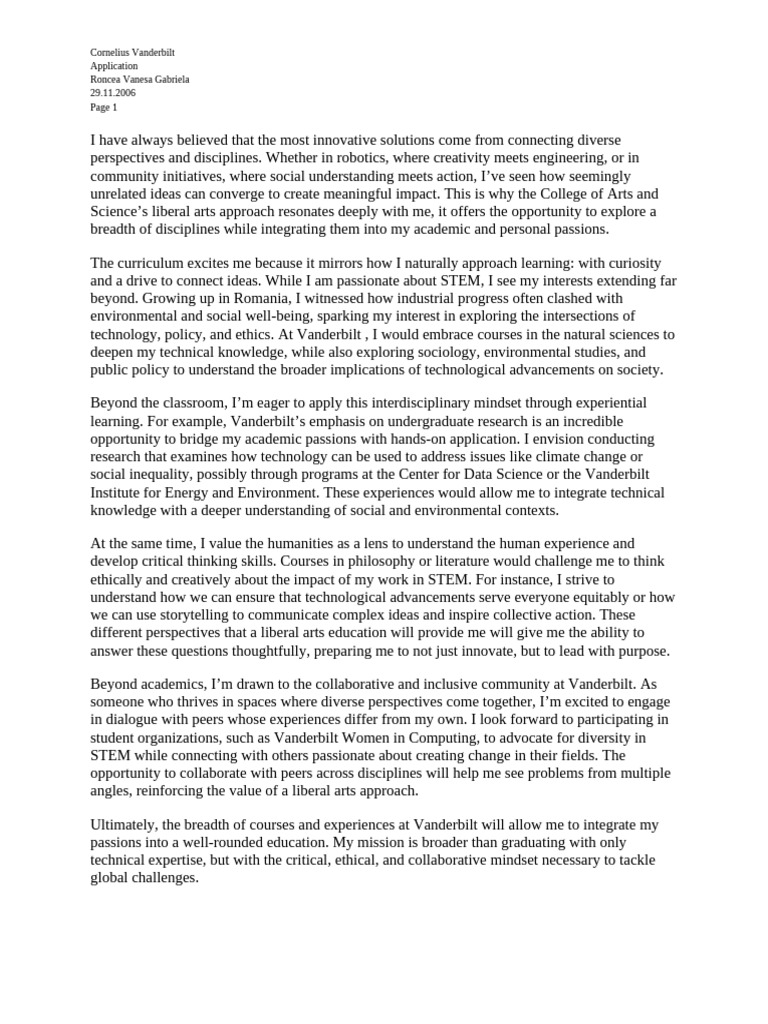 Roncea Vanesa Cornelius Scholarship | PDF | Science | Science ...