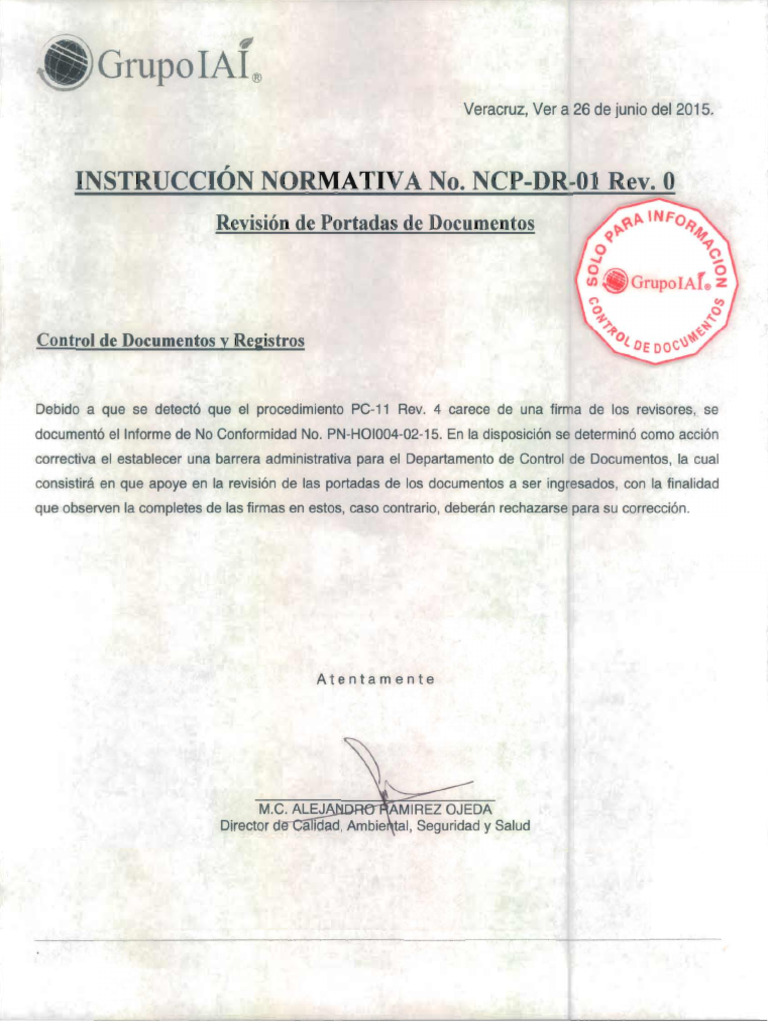 NCP-DR-01 R.0 S.Inform | PDF