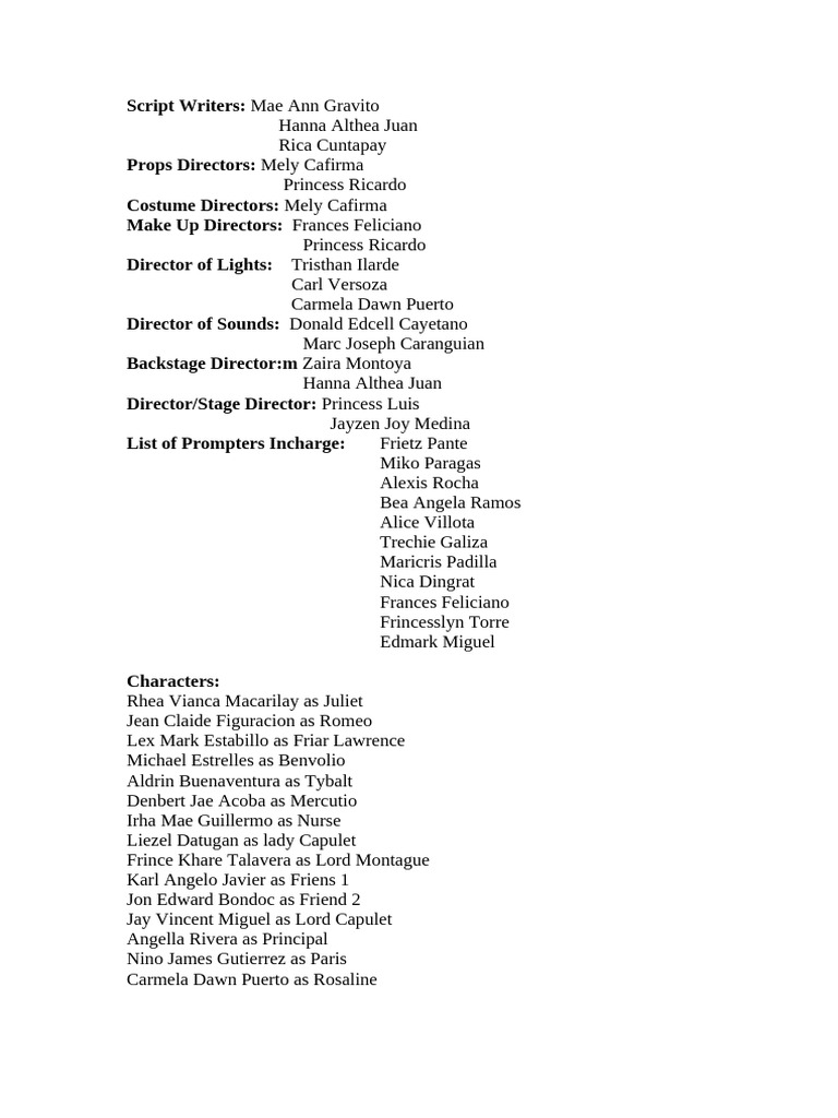 Script Creative Writing | PDF