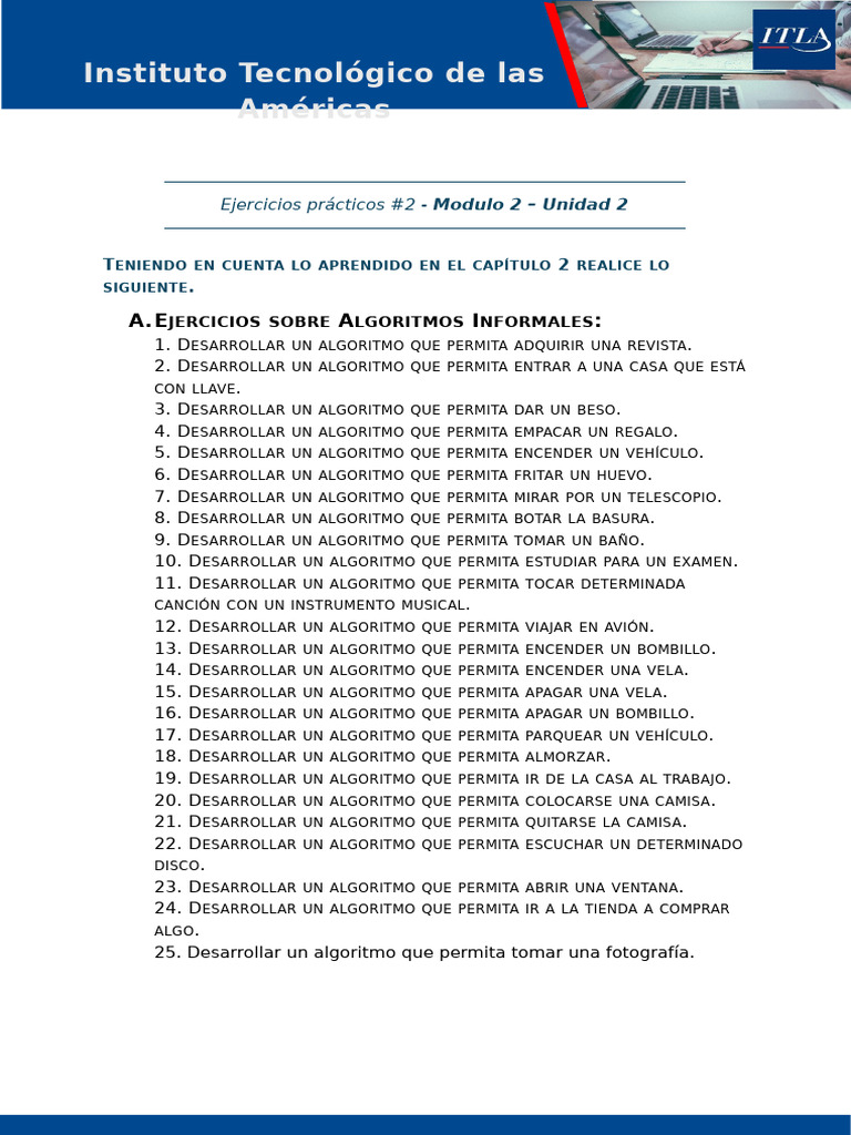 Ejercicios Prácticos #2 - Unidad 2 | PDF