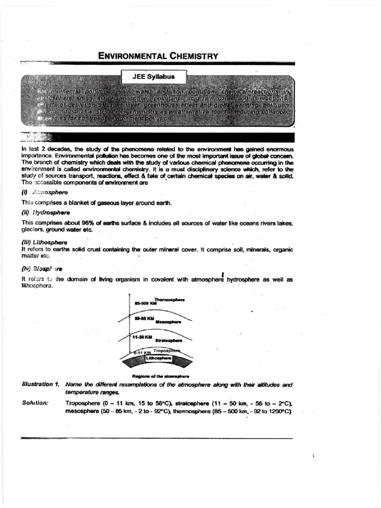Environmental Chemistry - 250221 - 172012 | PDF | Carbon Dioxide | Smog