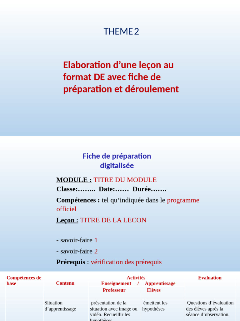 EXPOSE Modele DE | PDF | Apprentissage