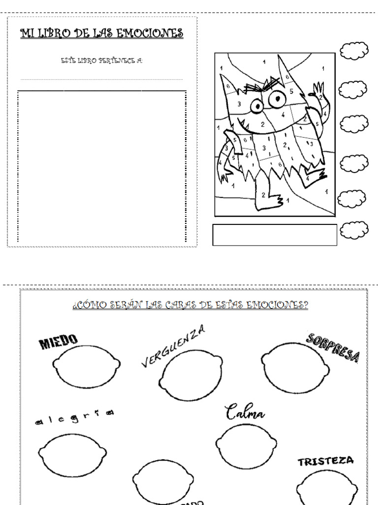 Libro de emociones para primer grado | PDF