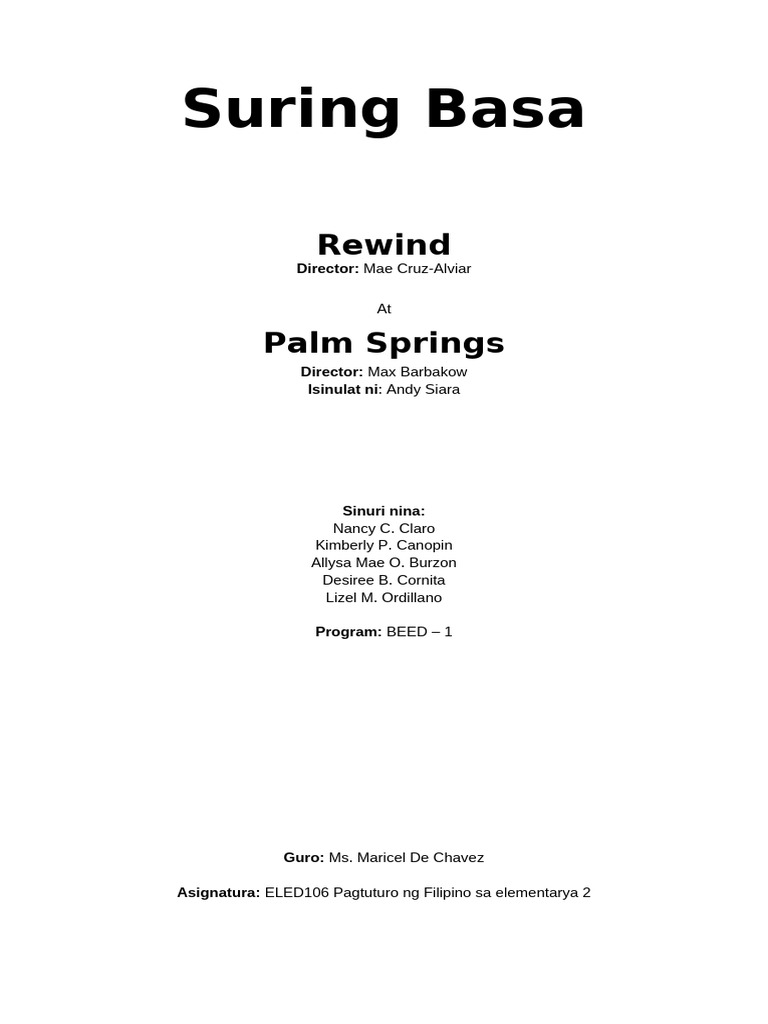 Suring Basa | PDF