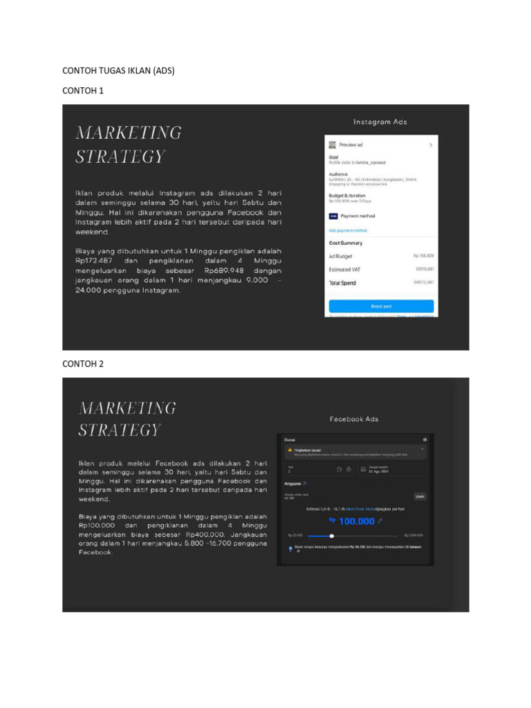 Contoh Tugas Iklan Kreatif | PDF