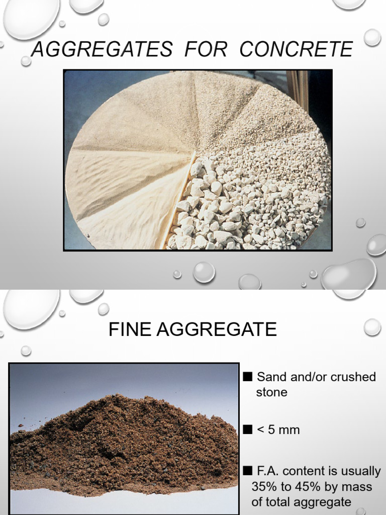 Unit C1 Concrete Aggregates Pdf Concrete Silicon Dioxide