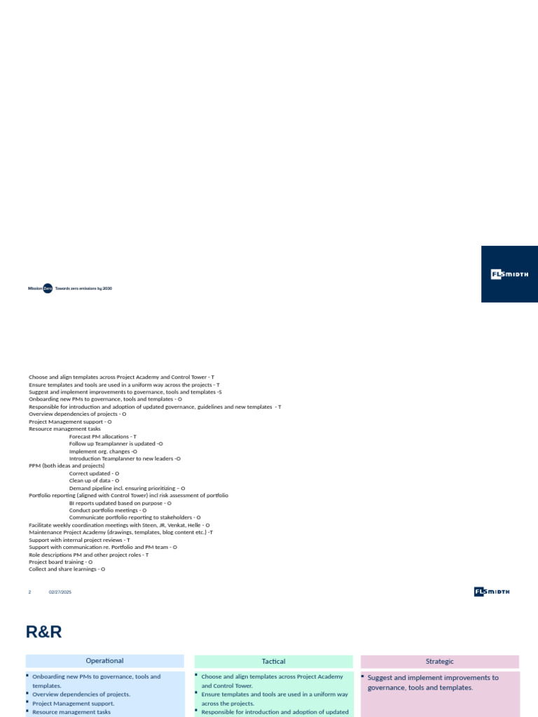 Activities PMO Role | PDF | Governance | Project Management